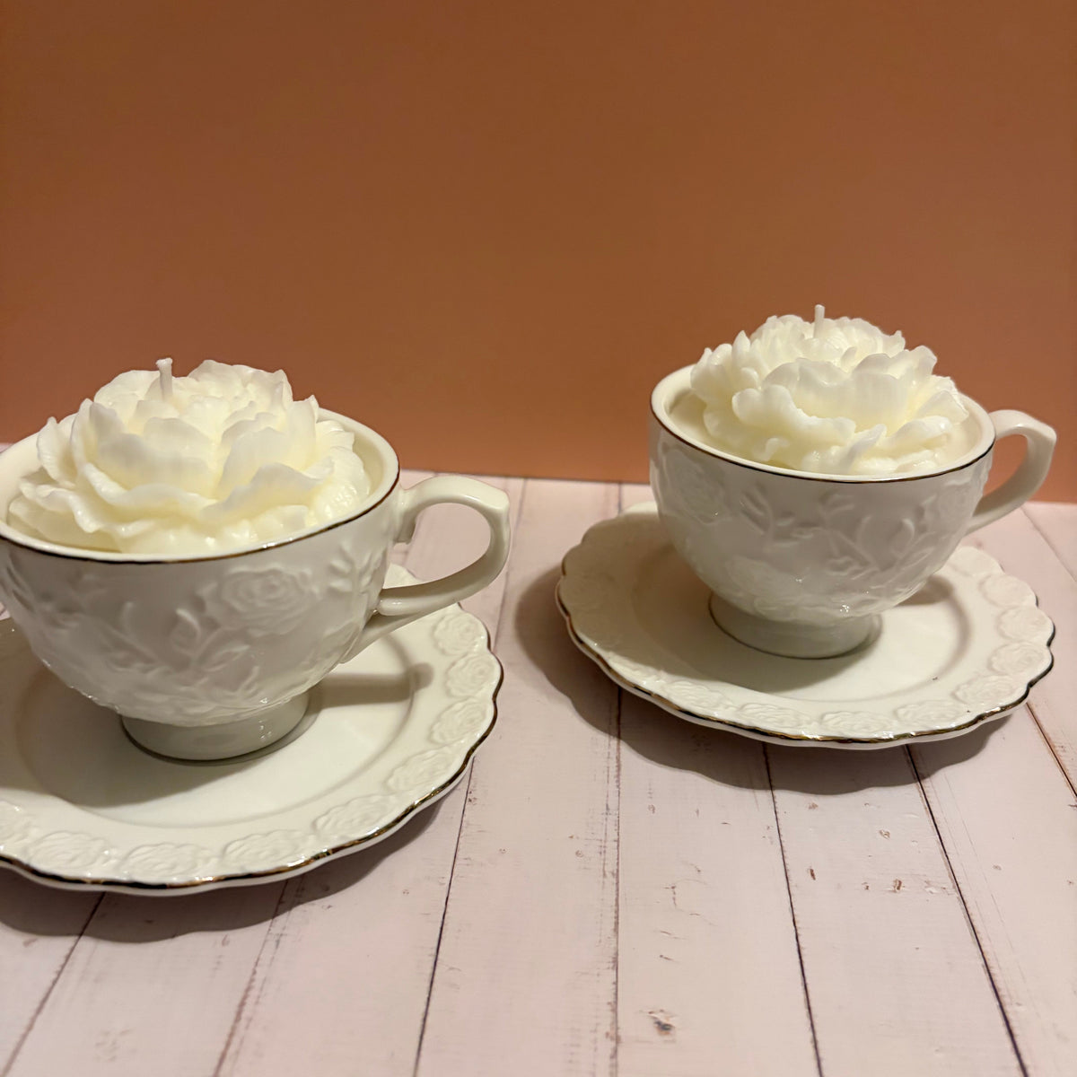 Vintage Teacup Candle | Unique Handmade Candle Gift for Tea Lovers | Keepsake Soy Candle
