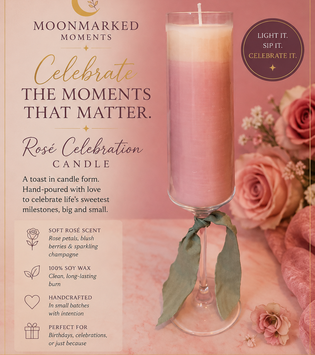 Champagne Celebration Candle | Luxury Soy Candle Gift for Birthdays & Milestones