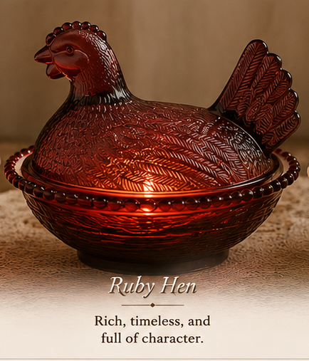 The Country Nest | Vintage Hen on Nest Heirloom Candle