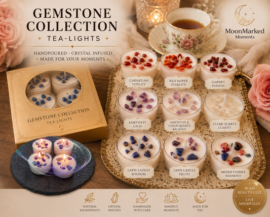 Gemstone Tealight Set/4